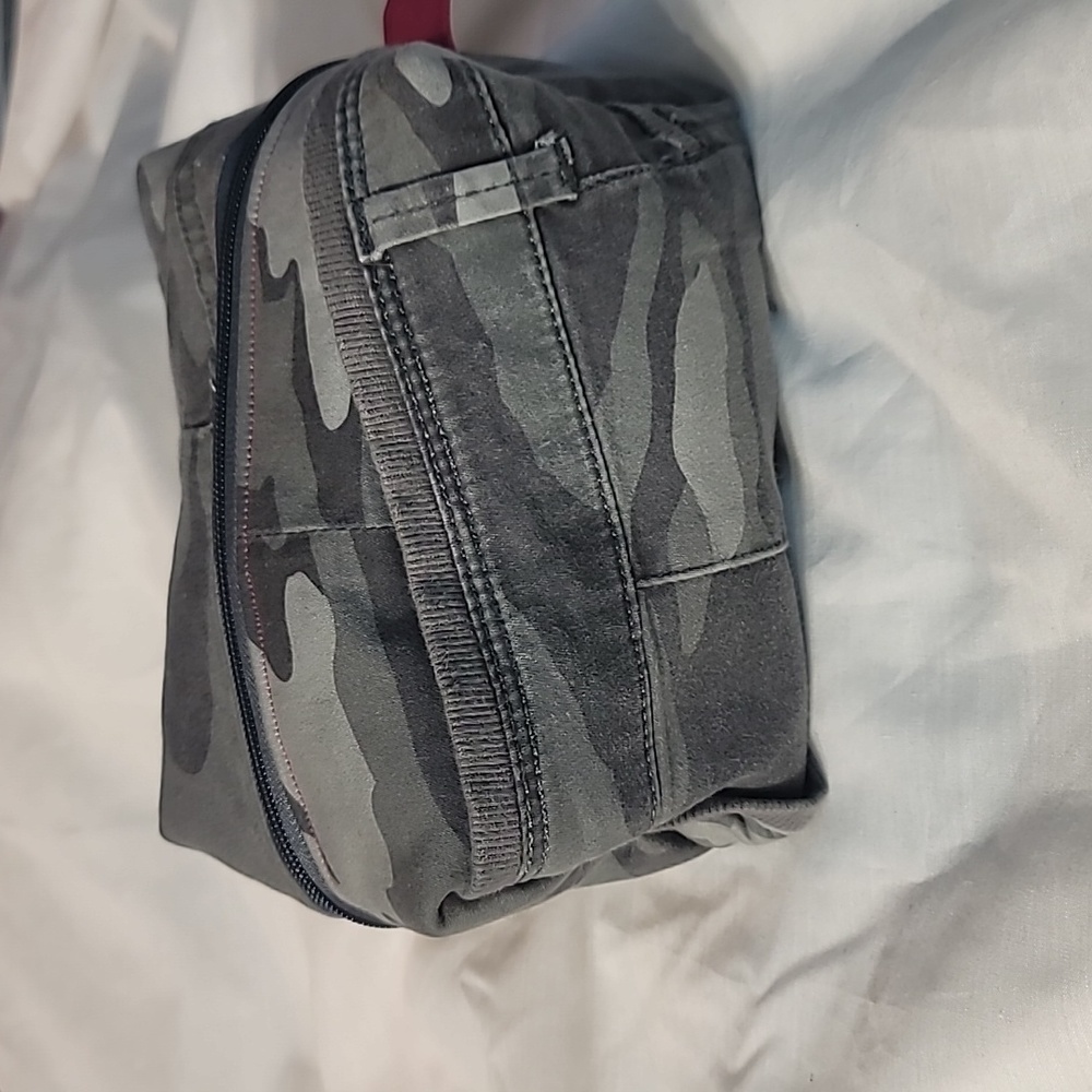 Make cosmetic bag made from Upcycled camo pants